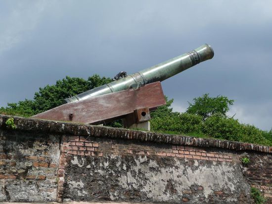 Kanone im Fort von Georgetown.