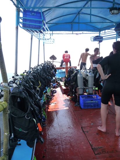 Auf dem New Way Boot