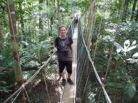 Ich auf einer der Haengebruecken