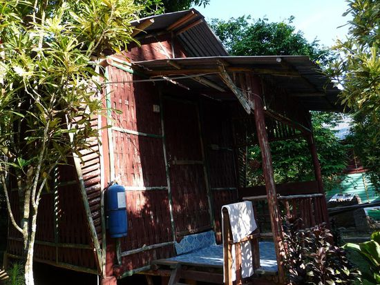 Mein Bambushaeuschen im Durian Guesthouse