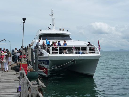 Die Faehre des schreckens!!! Zum Glueck war diesmal das Meer schoen flach 