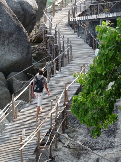 Auf dem Weg zur Beach