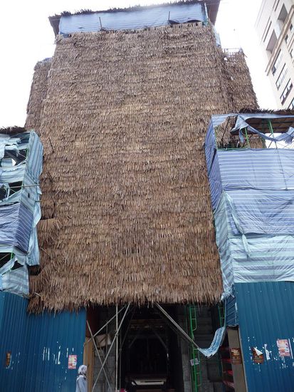 Dies ist der Bedeutenste Hindutempel in KL (leider eine Baustelle)