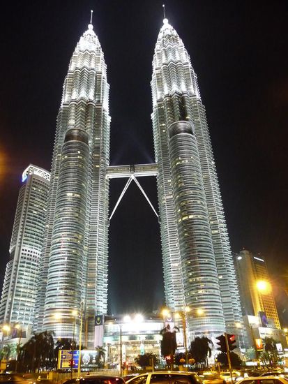 Twin Towers at Night