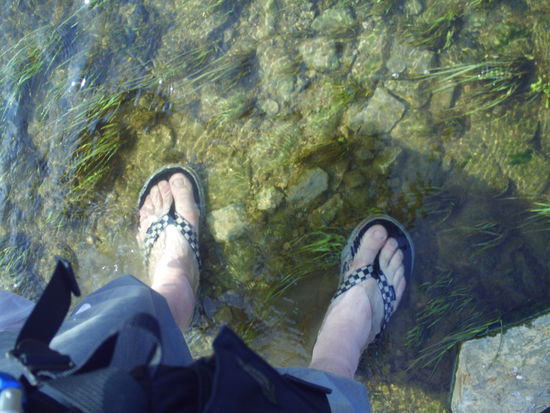 es geht auch mal durchs Wasser...