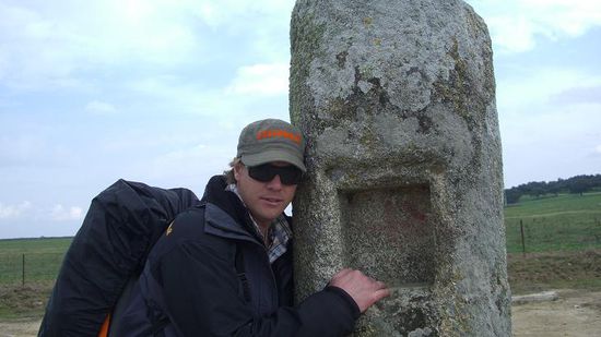 ...ein alter roemischer Briefkasten...