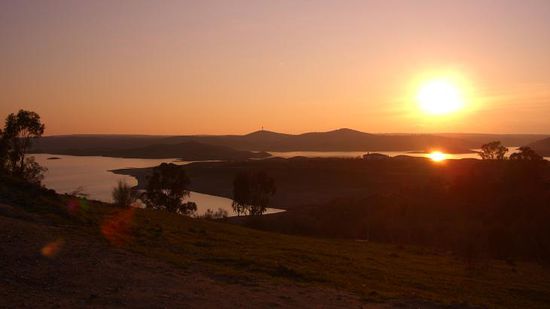 und das der Blick auf den Stausee Alcantara!!!