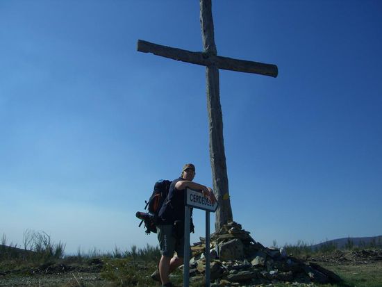 puh...ganz oben...nu gehts wieder runter zur naechsten Herberge!!!