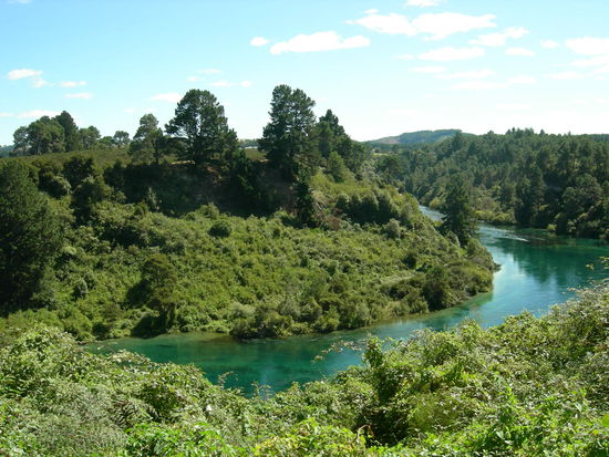 Waikato River, der laengste Fluss Neuseelands