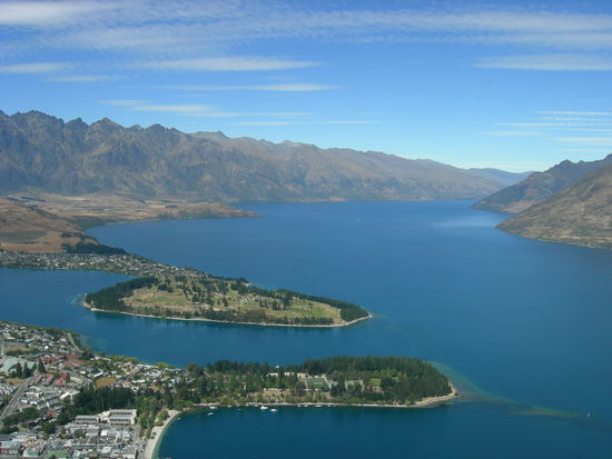 Aussicht auf Queenstown