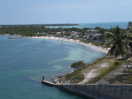 Aussicht von der Brücke auf den Bahia Honda State Park.