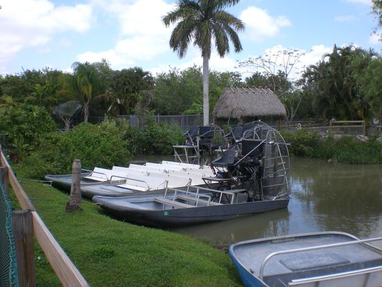 ...mit dem Airboot sollte es also durch die Everglades gehen...