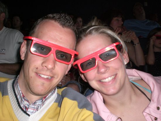 stylisch mit 3-D Brillen