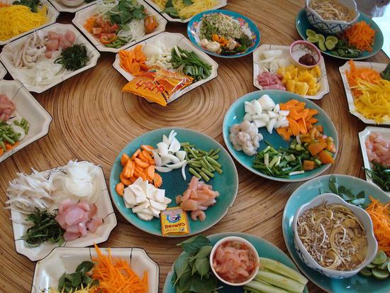 Startklar zum Kochen - alle Zutaten sind vorbereitet