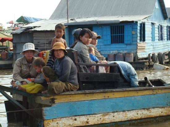 Generationen auf einem Boot