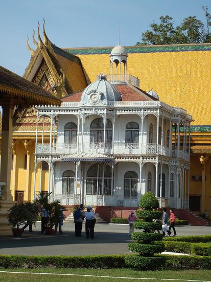 Eines der Gebäude im Königspalast,welche nur von aussen zu besichtigen waren...