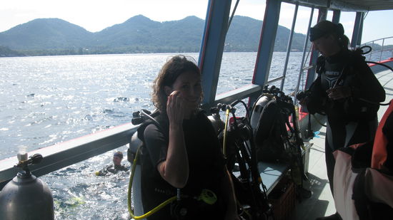 Die wasserscheuste Taucherin der Welt...