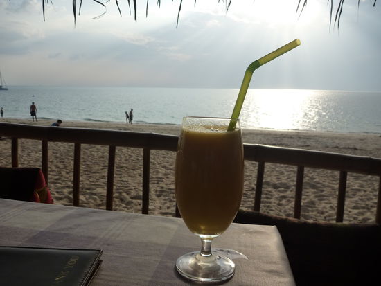 Mango-Check nach der Tour am Long Beach