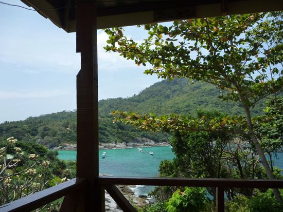 Blick von der Veranda meines Traumbungis