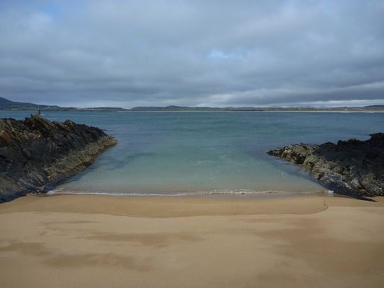 Im Wasser war ich hier auch mal kurz, aber nur mit den Füßen. Eiskalt!