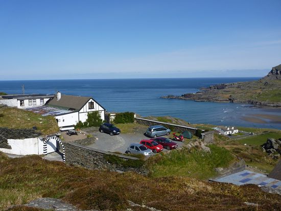 Blick vom Hausberg auf´s Dooey Hostel