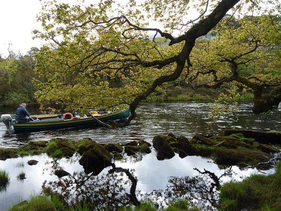 An den "Stromschnellen" mussten die Passagiere alle raus...