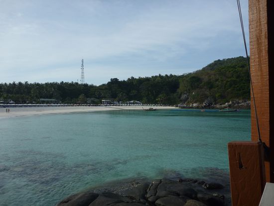 Morgendliche Idylle an der Batok Bay.