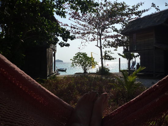 Hängematte war auch vorhanden.