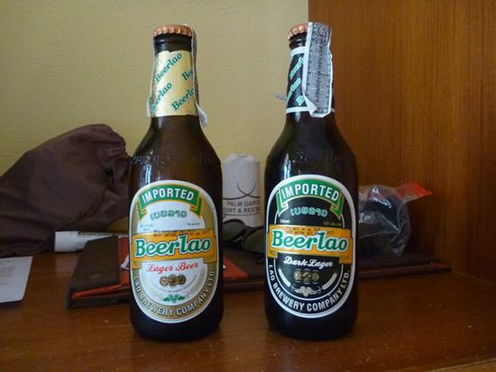 Diesmal gab es auch dunkles Beer Lao.