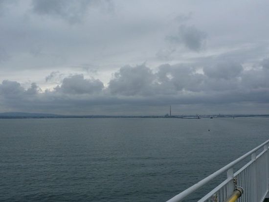 Der erste Blick auf Irland.