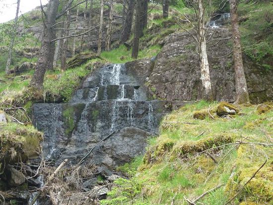 Aber es gab wieder einen Wasserfall. Sogar mehrere.