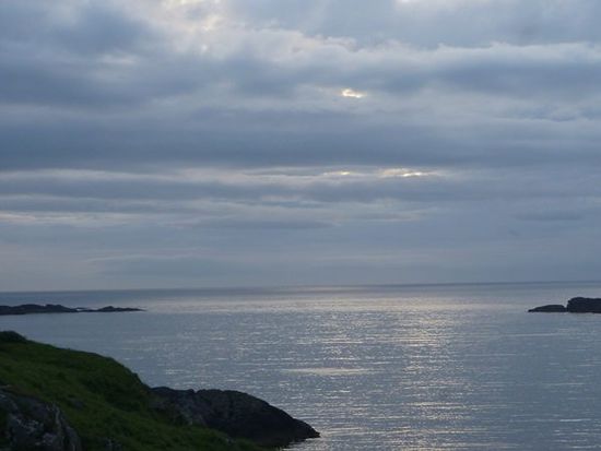 Abendstimmung am Strand.