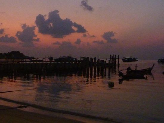 Schöner Sonnenuntergang auf Ko Tao.