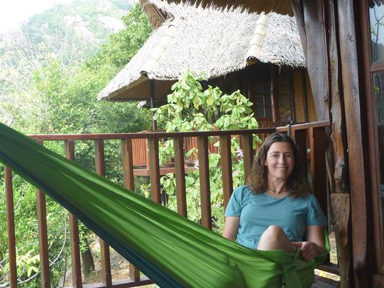 Auch genug Platz da, um die Hängematte aufzuhängen.