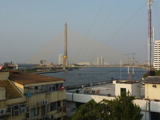 Blick aus dem Zimmer.