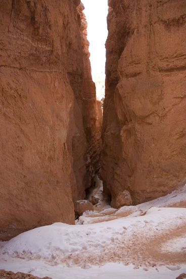 Hier ging es auf geschlängeltem Weg hinunter