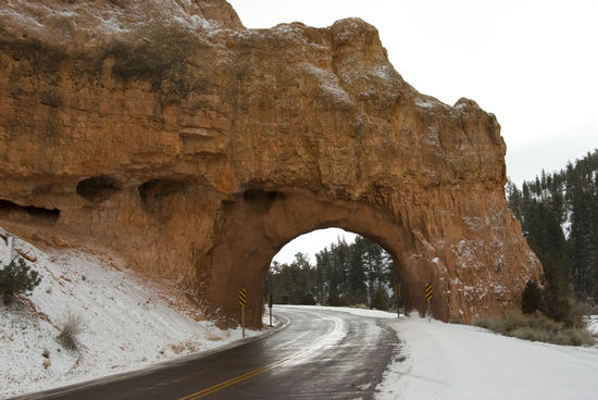 Schnee im Red Canyon