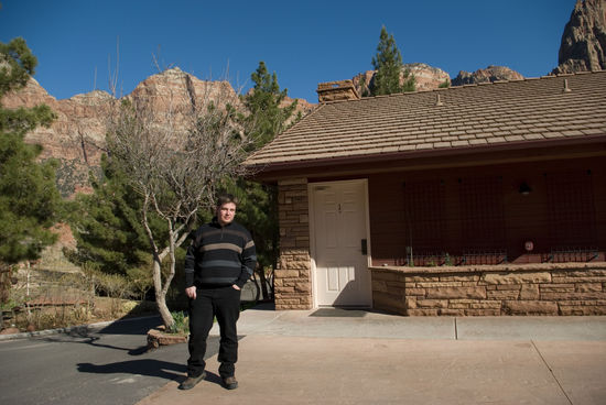 Unsere Lodge im "Cliffrose Lodge" in Springdale