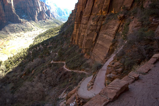 Ein Teil des (Auf- bzw.) Abstiegs