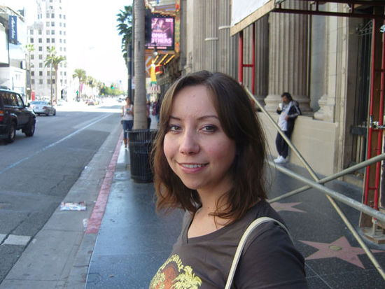 Magda am Walk of Fame