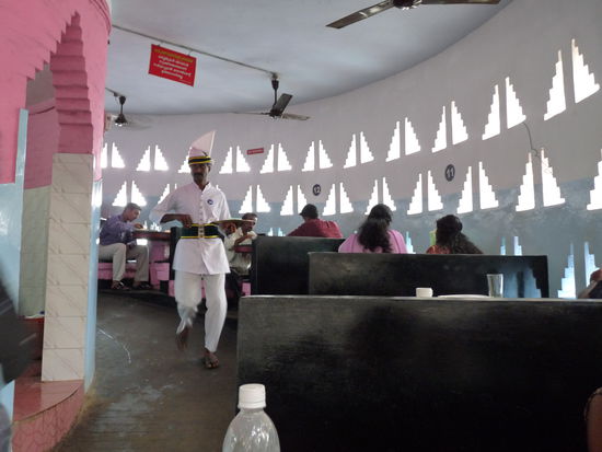 Eine runde Sache hier im Coffeehouse in Trivandrum