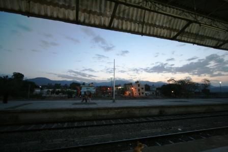 Der Sonnenaufgang in Haldwani