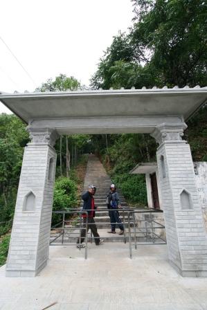 Ganesh und Chandra beim Aufstieg