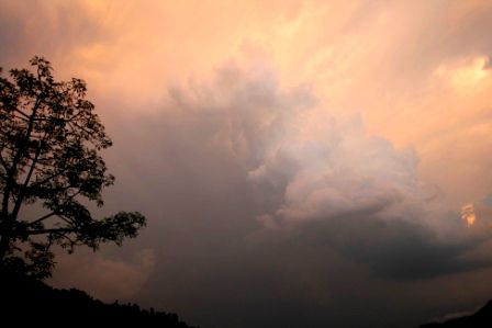 Die Wolken hier sind wirklich gewaltig!