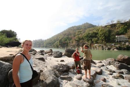 Der Ganges ist hier oben aber wirklich noch seeehr kalt!