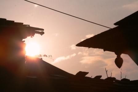...Morgenstimmung in Singdi...