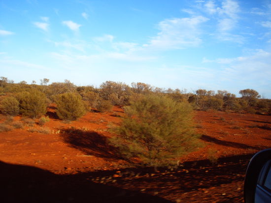 Rote Erde soweit man sieht