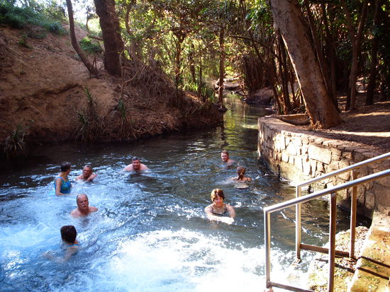 Hot Springs Katherine am nachmittag (gähnende Leere  )