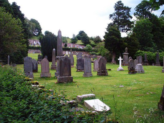 Alter Friedhof nahe dem Rosslyn Castle