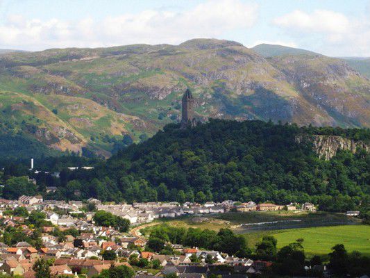 Blick auf das William Wallace (Schottischer Freiheitskämpfer) Monument
